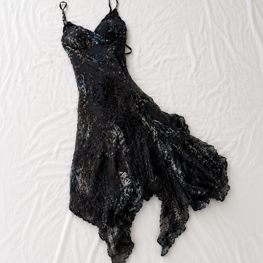 Silk beaded dress